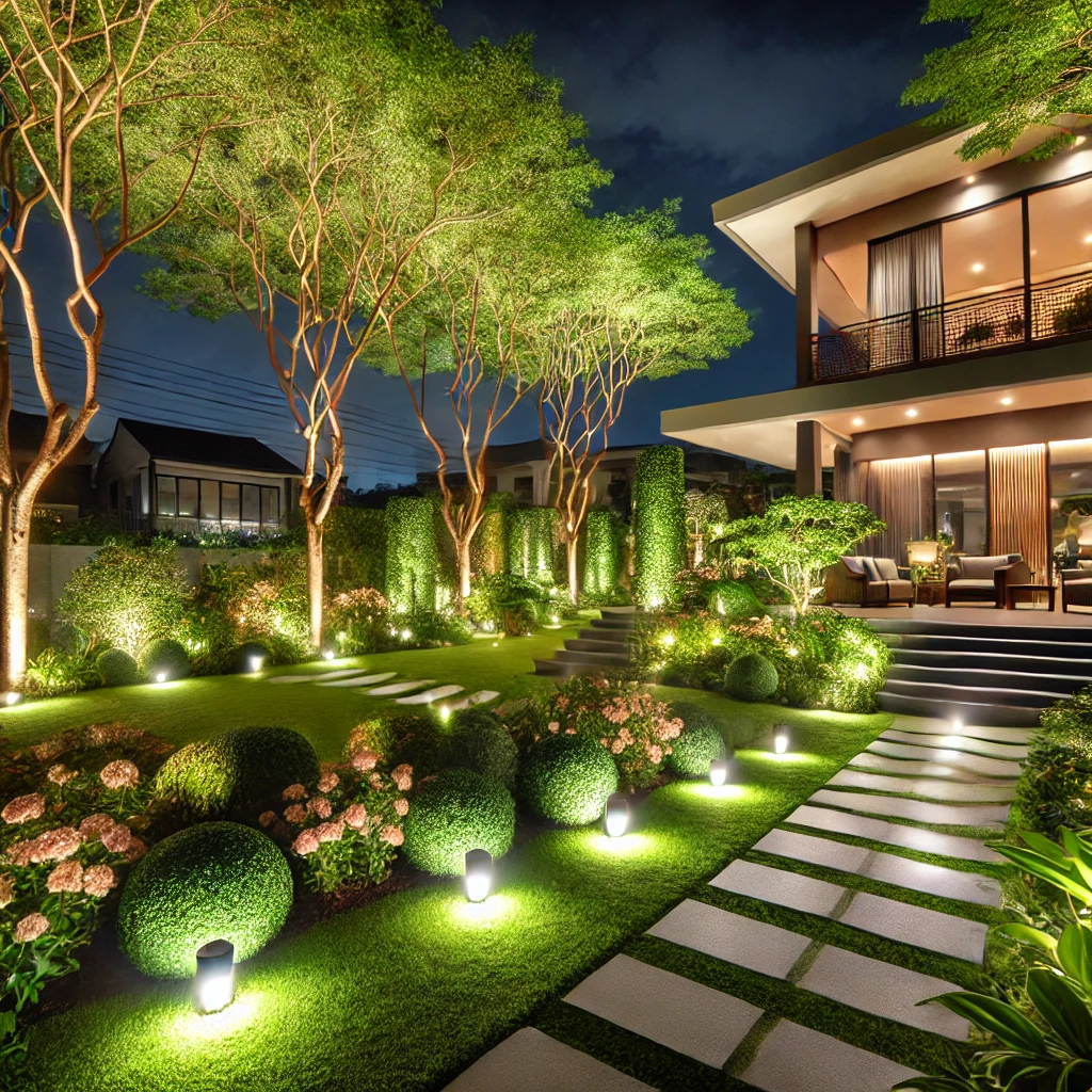 Home garden lighting solution three: garden lighting aesthetic and practical