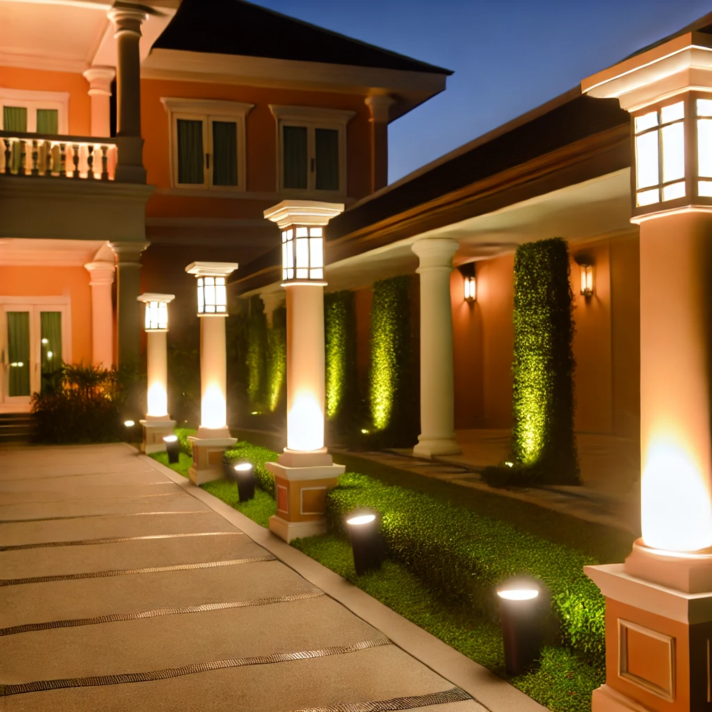 Home garden lighting solution five: garden column lamp selection and installation