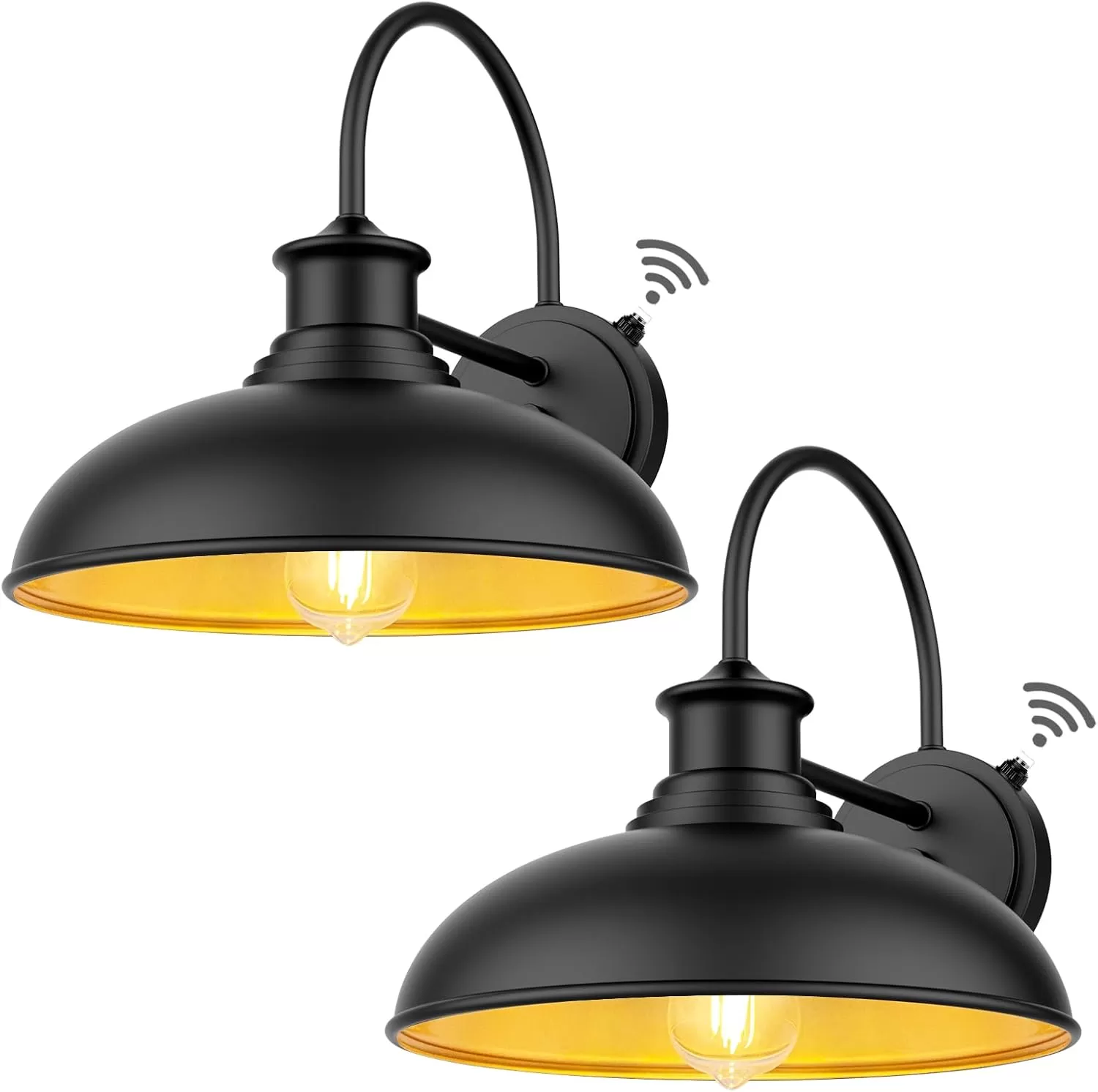 B12003PP Dusk to Dawn Outdoor Exterior Lighting Fixtures, 14.25in Large Black Farmhouse Barn Lights, Waterproof Outside Wall Sconce for House, Garage